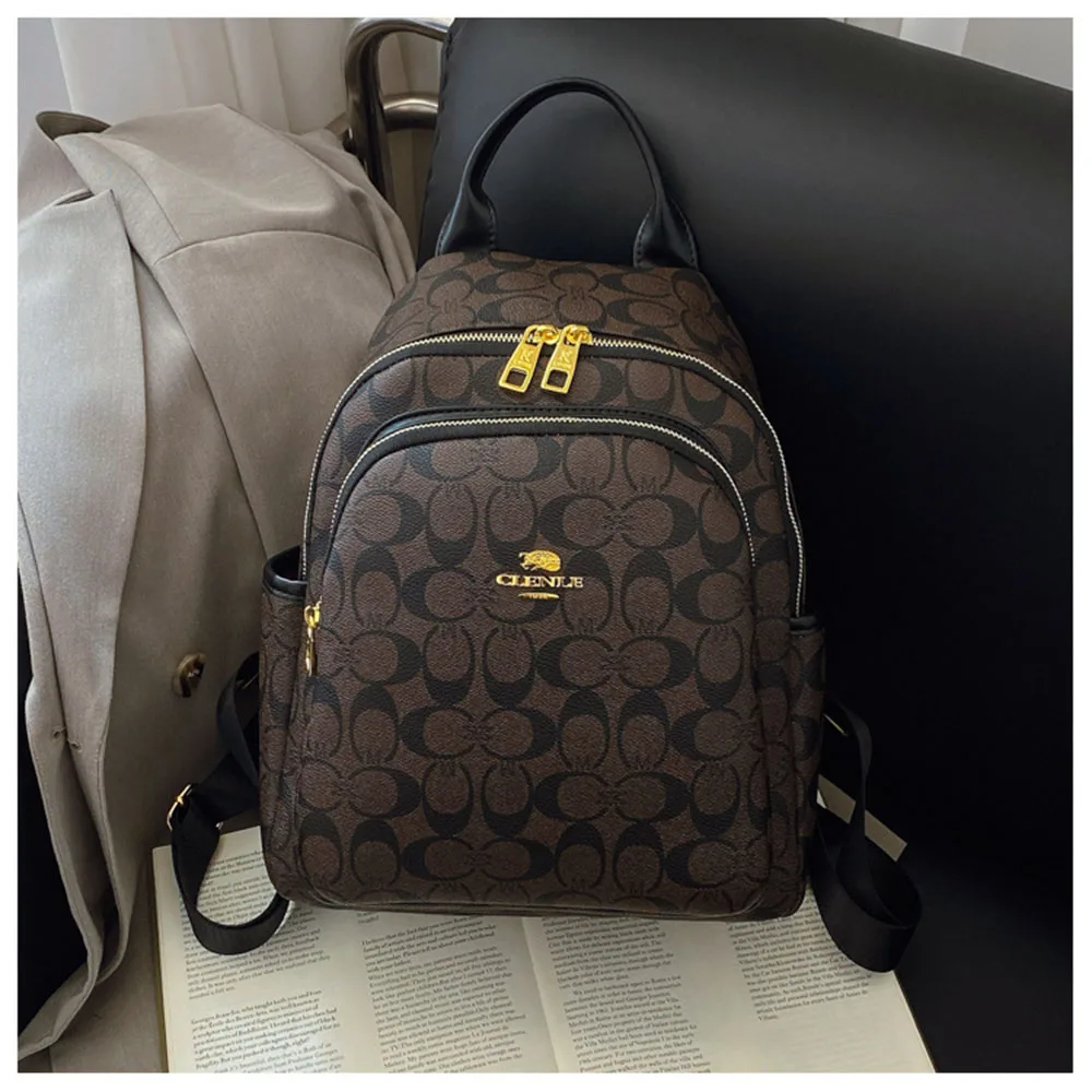 

Вместительный повседневный женский рюкзак с винтажным текстурированным покрытием, идеально подходит для путешествий.