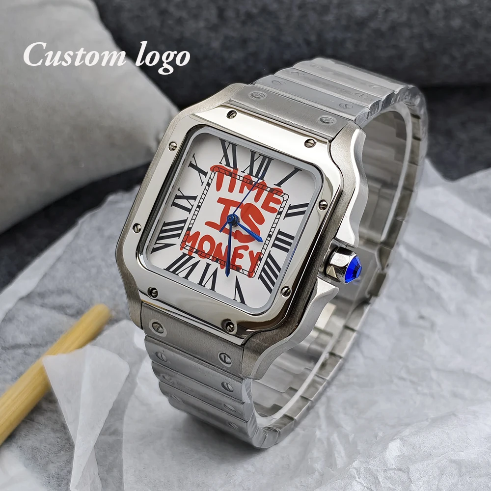 

Часы Time is Money NH35 Мужские часы 38 мм Часы с индивидуальным логотипом Часы из нержавеющей стали Часы NH35 Часы с механизмом