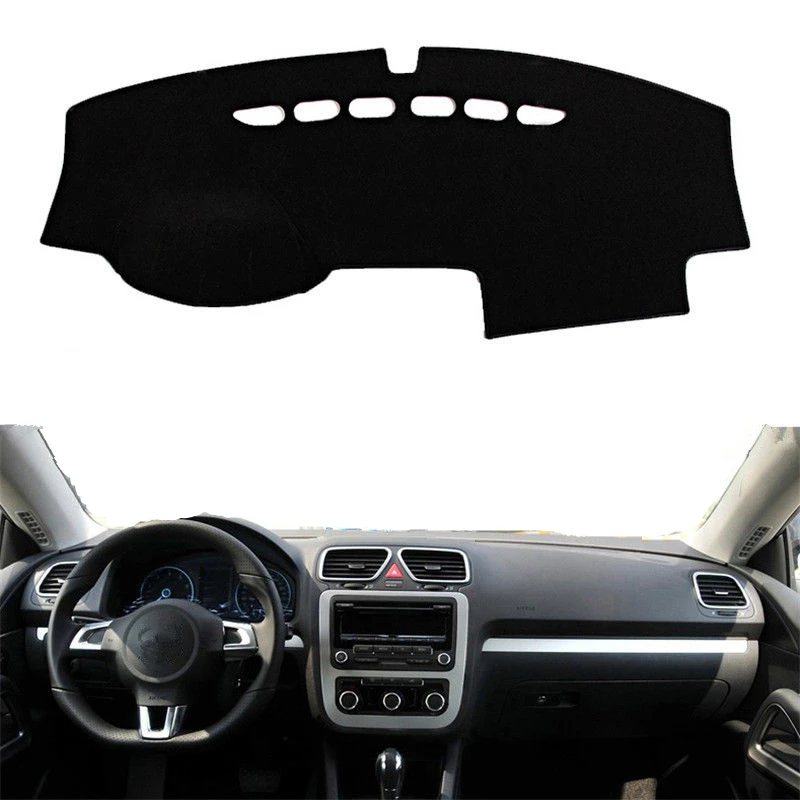 Car Styling Dashmat For Volkswagen VW Scirocco 2008-2017 Dashboard Cover Mat Pad Anti-UV Sunshade Protect Carpet Rug Accessories