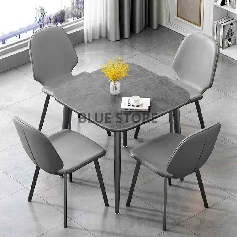 Legs Metal Luxury Dining Table Organizer Grey High Office Coffee Tables Newclassic Computer Mesas De Comedor Kitchen Furniture