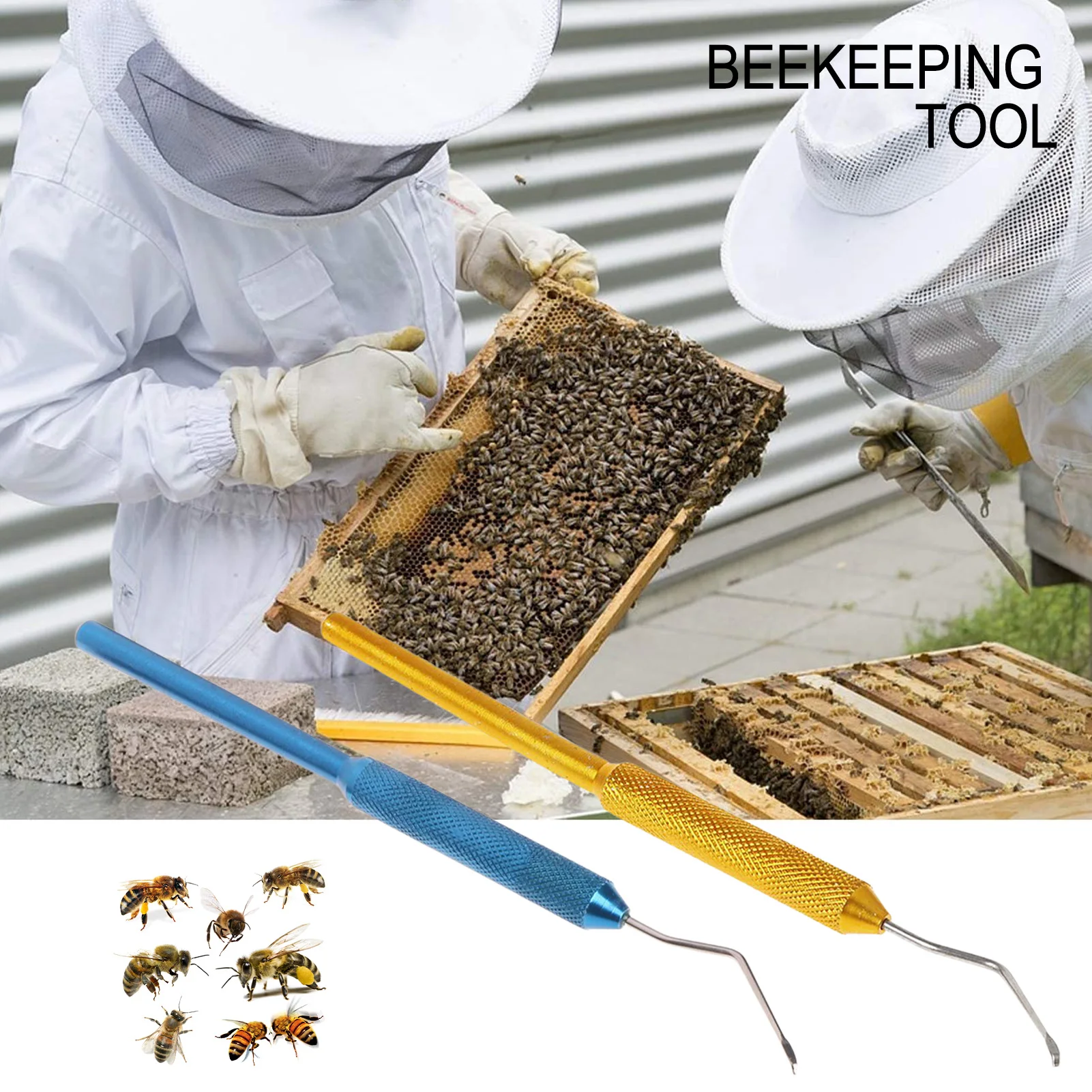 

Beekeepers Grafting Tool | Stainless Steel & Aluminum Hive Shift Transferring Needle | Queen Bees Rearing Beekeeping Supplies