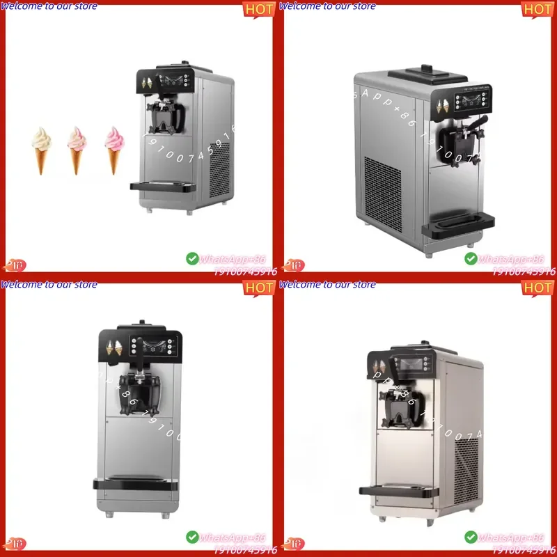 CE Certificate New Condition Commercial Automatic Table Stainless Steel Yogurt Soft Serve Ice Cream Machine for Sale