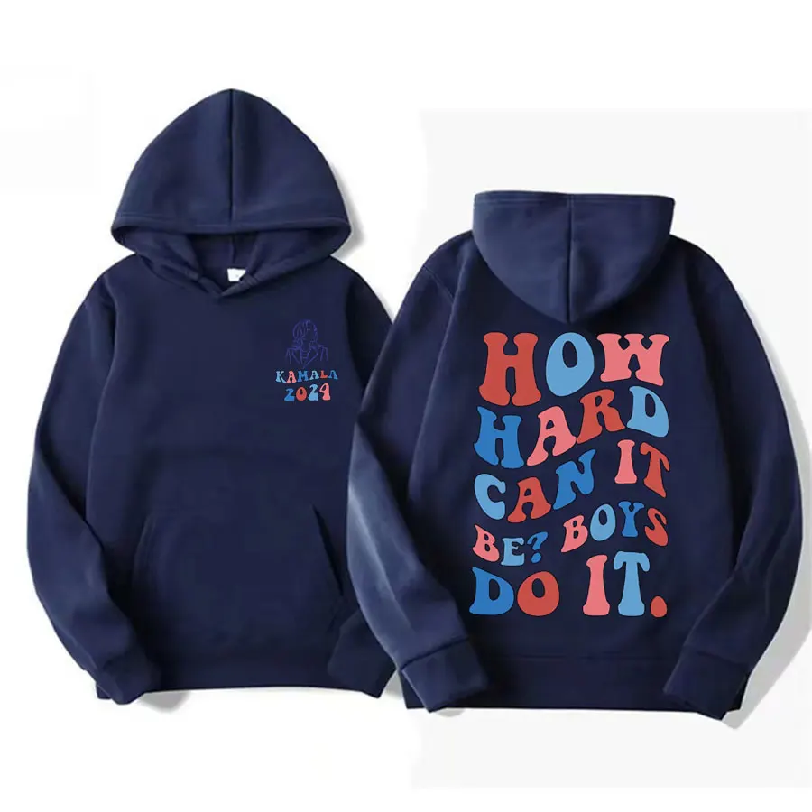 In My Kamala Era Print Hoodie Harris 2024 Democrat Vote Freedom President Sweatshirt Men Women's Fashion Aesthetic Fleece Hooded