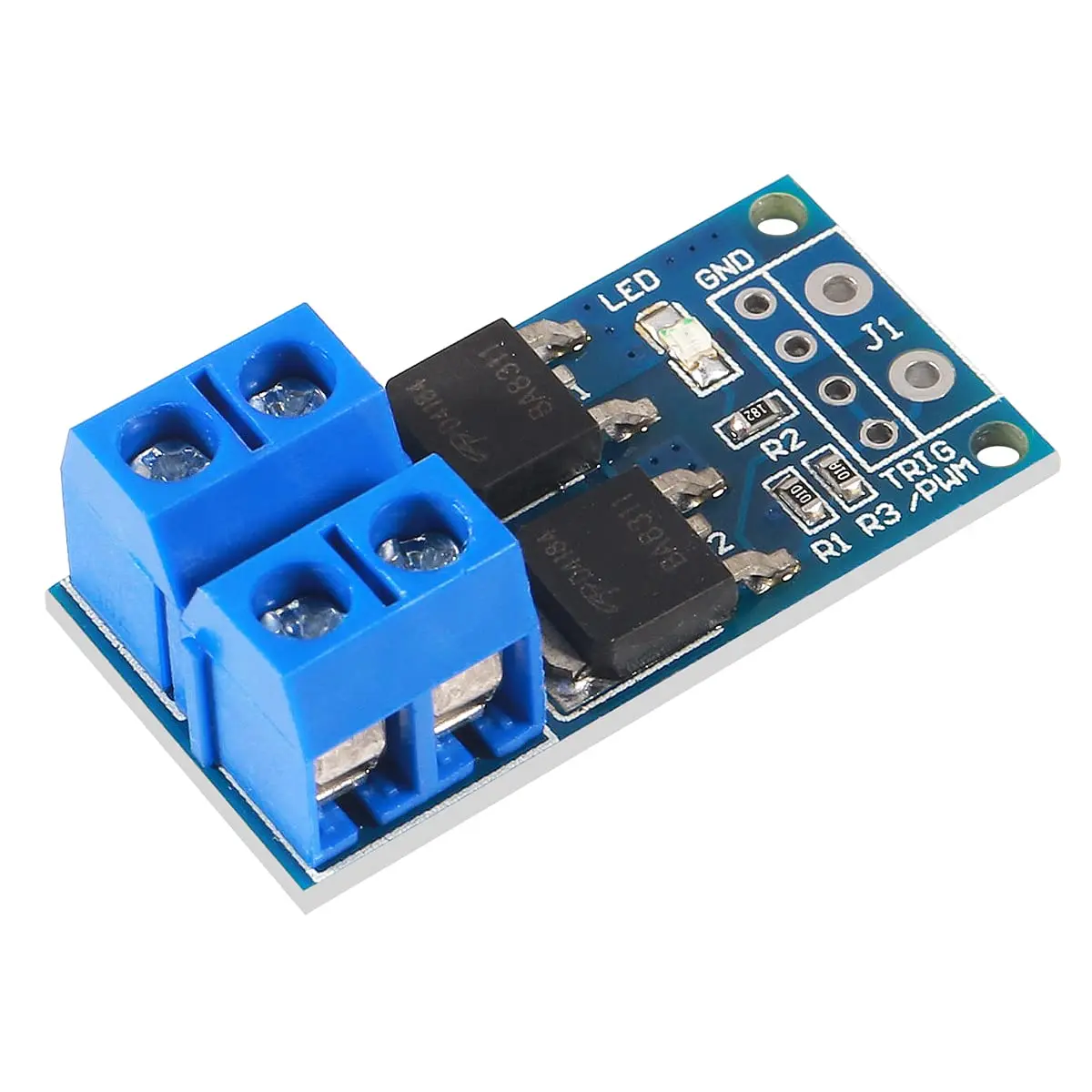 DC 5V-36V 15A 400W Dual High-Power MOSFET Trigger Switch Drive Module 0-20KHz PWM Adjustment Electronic Switch Control Board