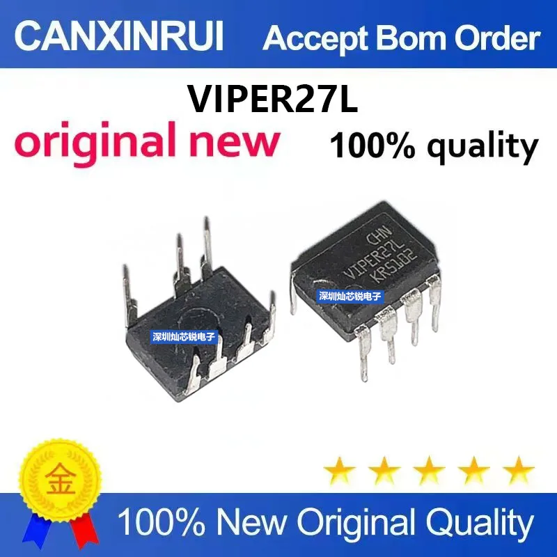(5-100pieces)Brand New Original VIPER27L VIPER27LN DIP7 Power Management IC