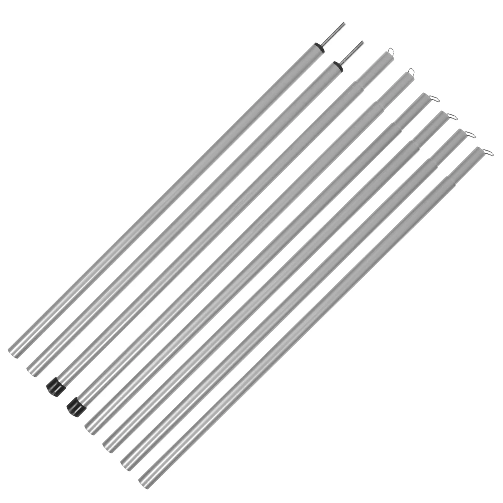 

8 Pcs Telescopic Tent Supply Adjustable Tent Poles For Tarp Stand Iron Tarp Poles Camping Accessories Durable Lightweight