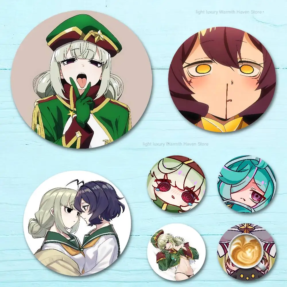 

M-Mahou Shoujo ni A-Akogarete Round Wooden Coasters For Cute Design Suitable for Drinks Tea,Coffee Home Perfect Gift