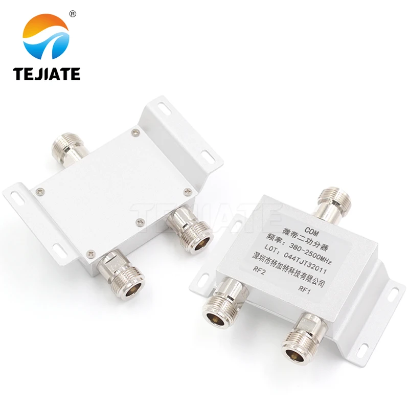 1PCS N type 1 to 2 Female Power Splitter Divider Microstrip 280-2500MHz 2.4G Wifi Coverage