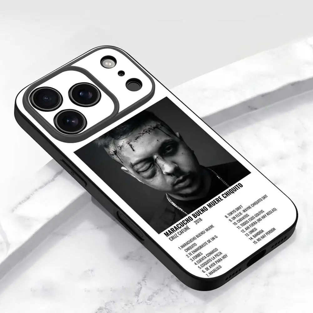 Me Muevo Con Dios Cruz Cafune funda de teléfono para iPhone 17,16,15,14,13,12,11,Pro,Max,Plus,E,Air,Mini cubierta protectora negra