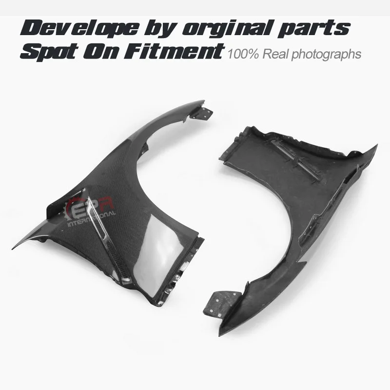 

Подходит для Nissan ZEON R35 GTR, модификация Nismo, переднее сменное крыло из углеродного волокна, песчаное крыло