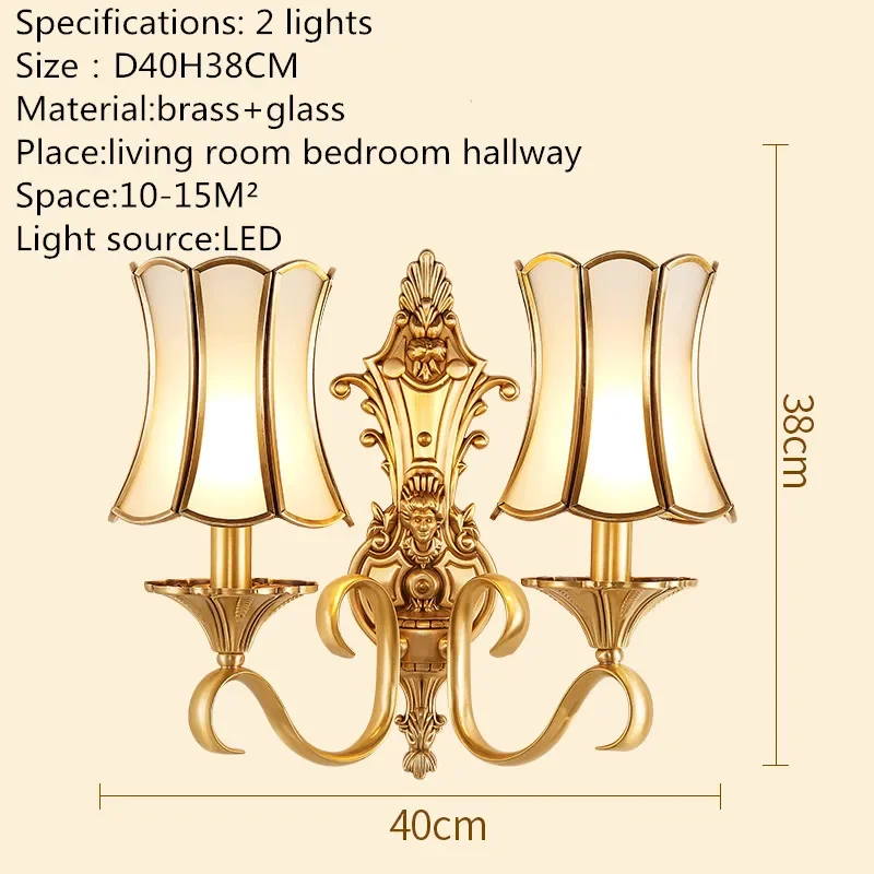 ABEL Modern LED Wall Lamp Creative Design Brass Sconce Light for Home Living Room Corridor Decor