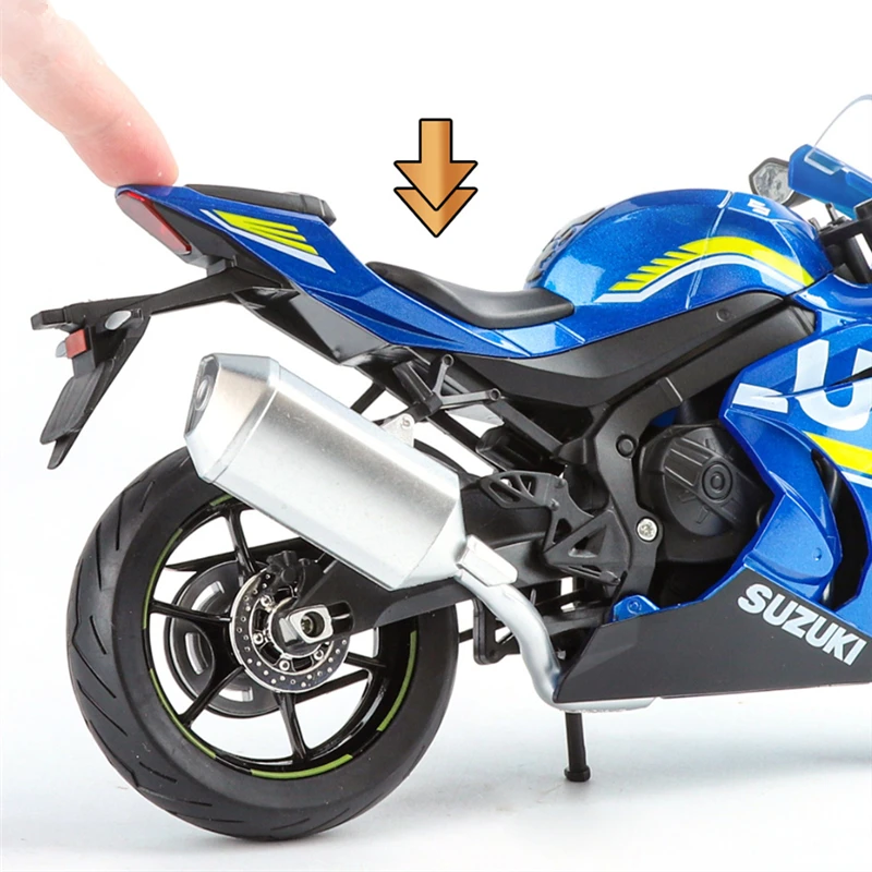 Large Size 1:9 Suzuki GSX-1000R Alloy Racing Motorcycle Model Diecasts Street Sports Motorcycle Model Simulation Kids Toys Gifts