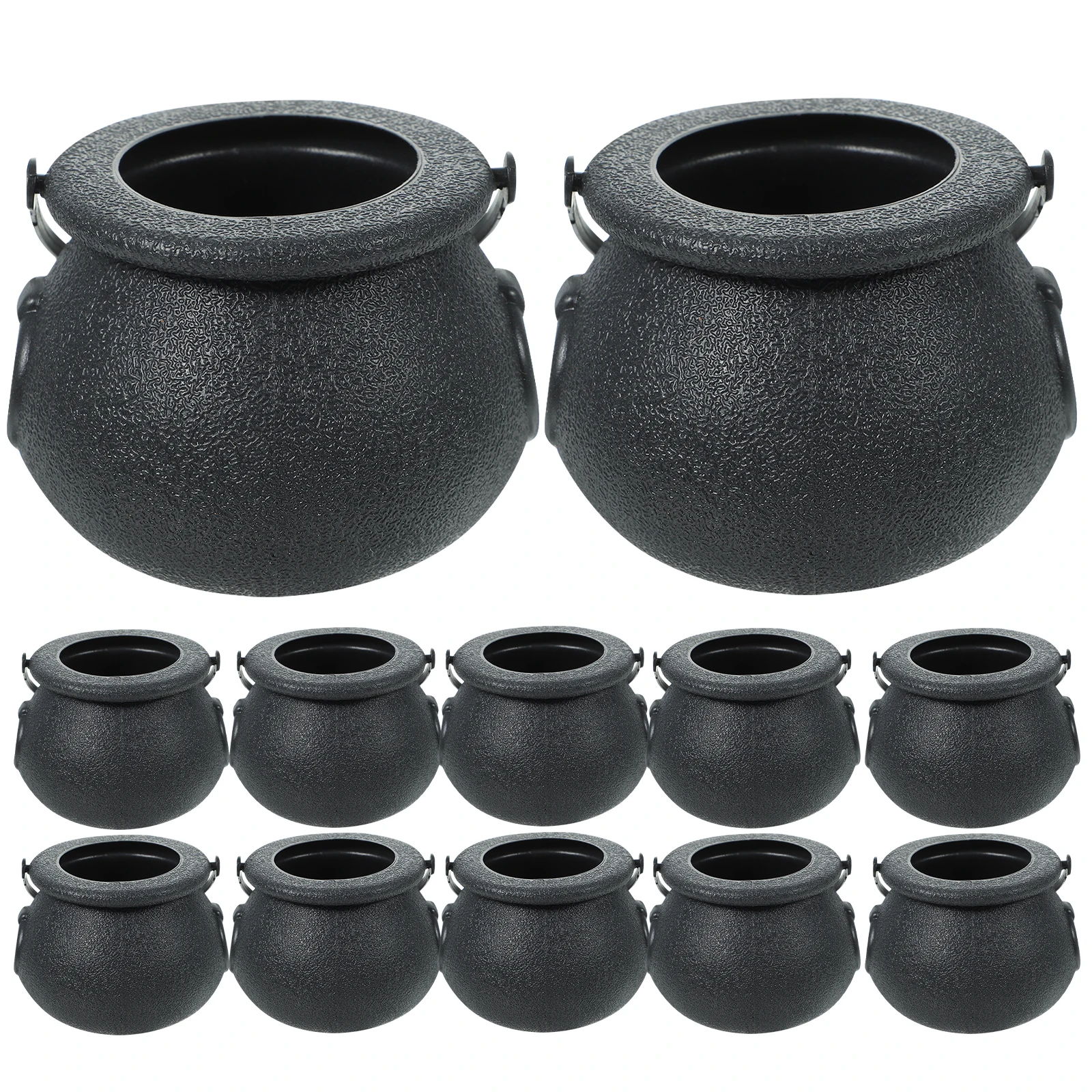 

12pcs Pumpkin Bucket Props Halloween Supplies Buckets Candy Basket Jar Jars Bowls Plastic Mini Child