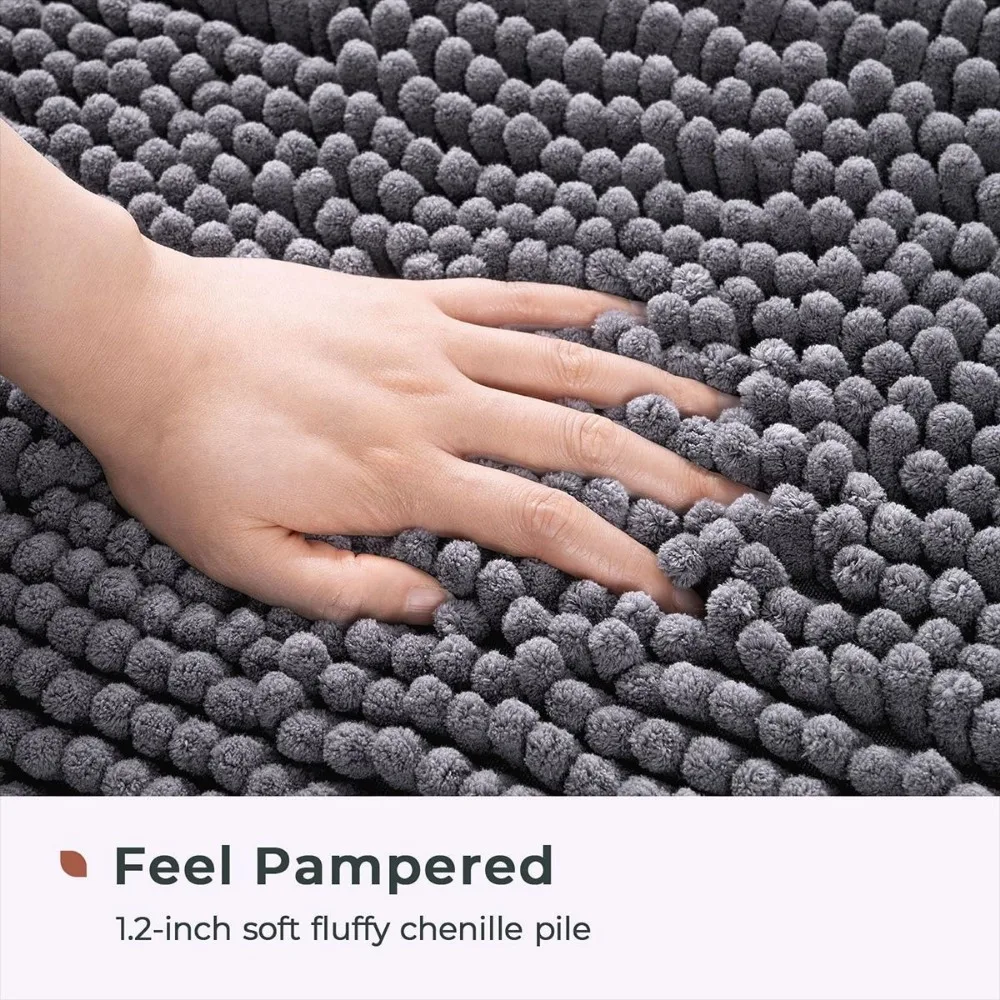 الشنيل ماصة الحمام البساط آلة قابل للغسل لينة حصيرة عدم الانزلاق التشفير سماكة امتصاص الماء أفخم دش السجاد