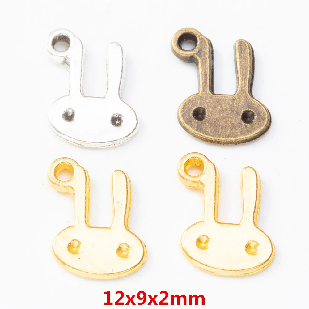 240pcs rabbit Craft Supplies Charms Pendants for DIY Crafting Jewelry Findings Making Accessory 522