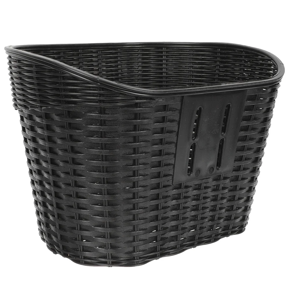 

Large Capacity Front Bike Basket Detachable Woven Bicycle Handlebar Basket for Cycling Convenient Storage Holder