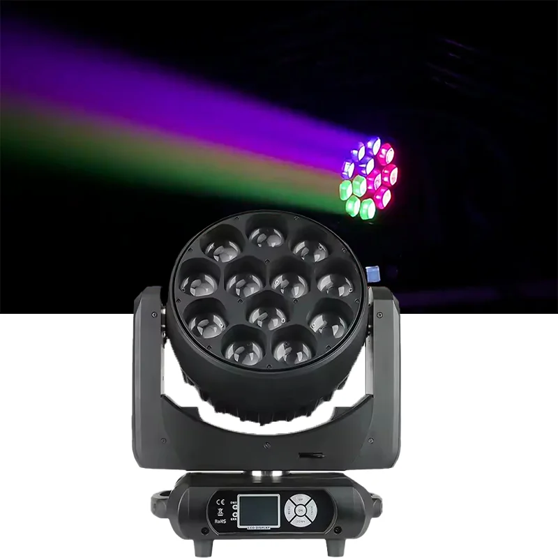 

AOPU 12x40W RGBW 4In1 Bee Eye Moving Head Light Led Stage Lighting for DJ Disco Club Party Performance Beam Wash Effect
