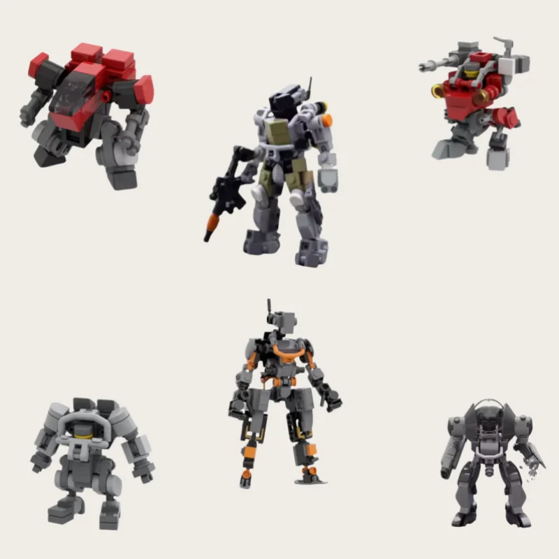 MOC Creative Robot Mobile Set Mechanical Armor Mechanical Model Building Blocks Gift Toys Children's Puzzle Gift