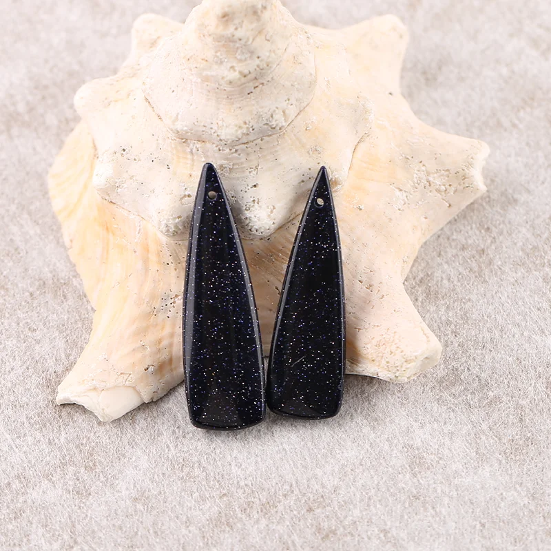 

Серьги B&F с синим золотым камнем для изготовления ювелирных изделий, бусины из натурального камня ручной работы, камни для изготовления ювелирных изделий