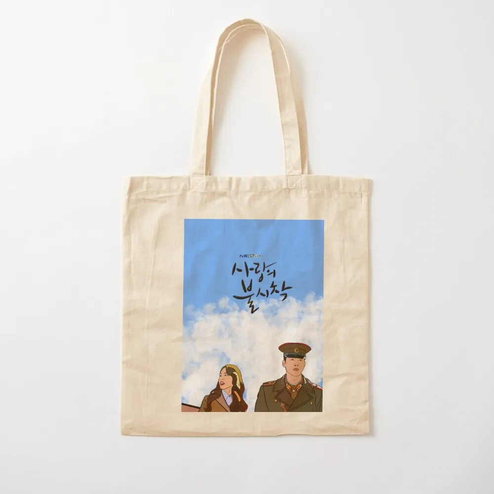 crash landing on you - Kdrama pop art poster Tote Bag large tote bag Big bag Canvas Tote