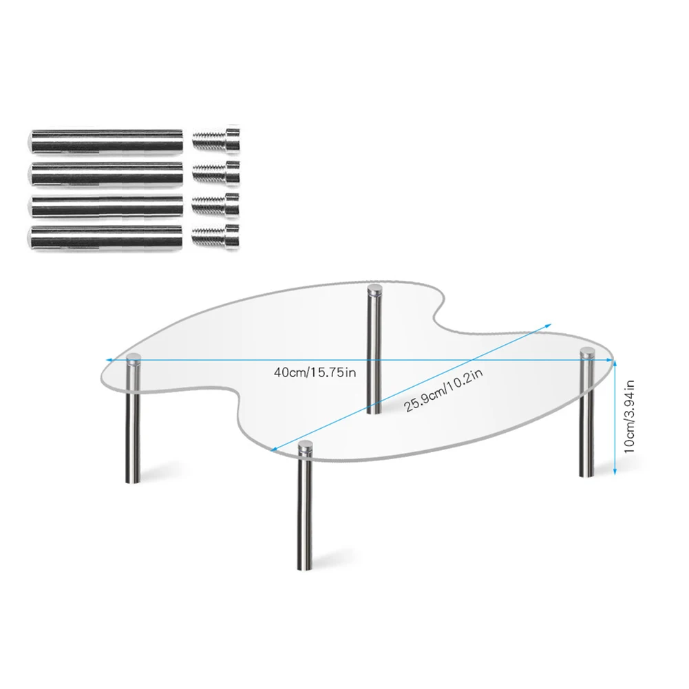 

Handmade Display Shelf Acrylic Display Shelf For Everyday Use Clear Showcase Easy To Assemble High-quality Acrylic