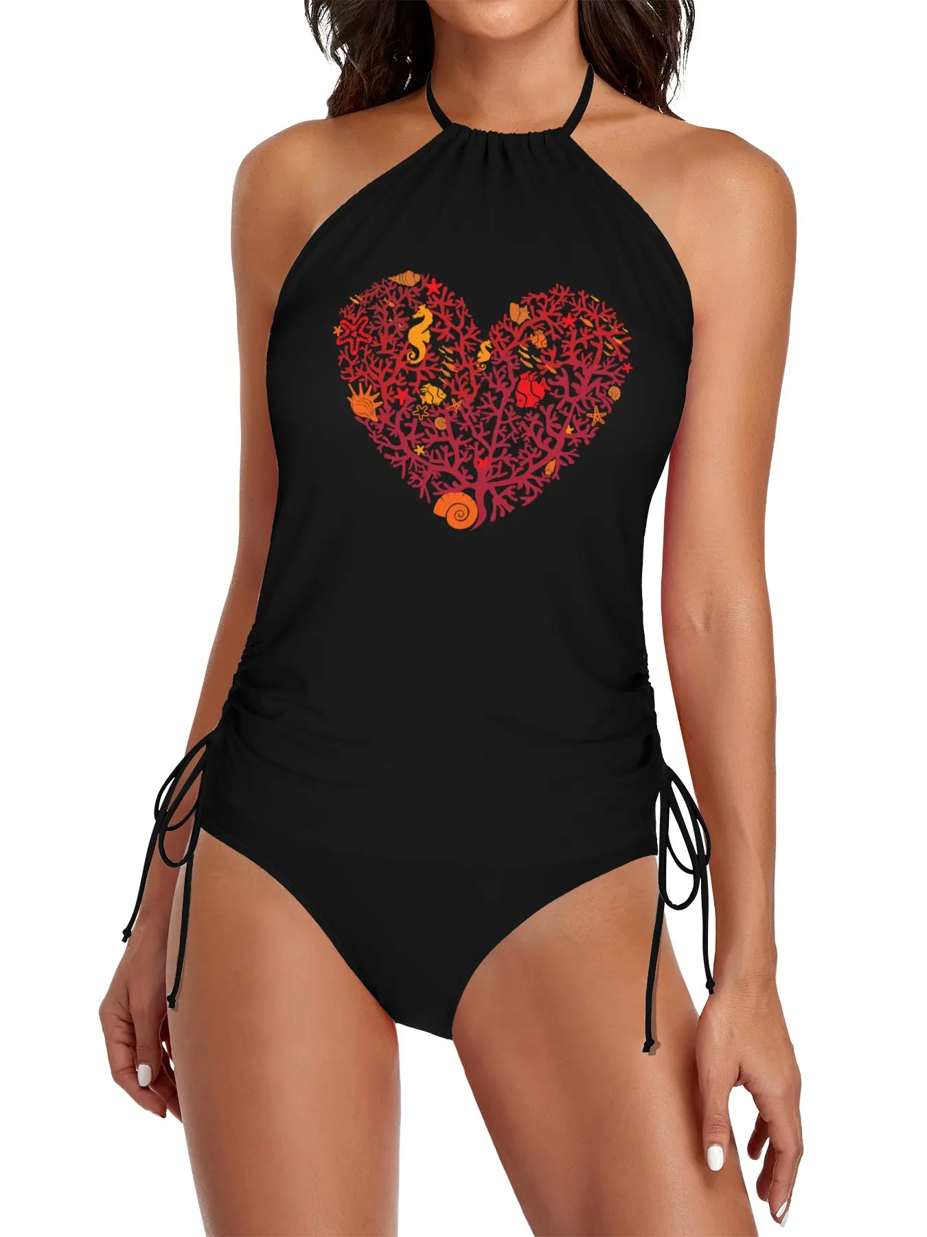 

Ocean Lover - Coral Reef Split Swimsuit Set bikini set women bathing suits beach essentials bikinis sets woman