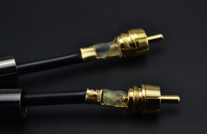 Dual 2 RCA Male To Six 6 RCA Female Amplifier Speaker Cable With 5.1 Sound Of Audio Cord Lotus