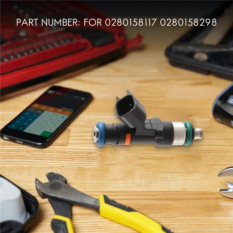 

A10E-Fuel Injectors 60Lb 630Cc With Converter For 1.8T Turbo -A4 TT Golf Jetta Acura EV14 0280158117 0280158298