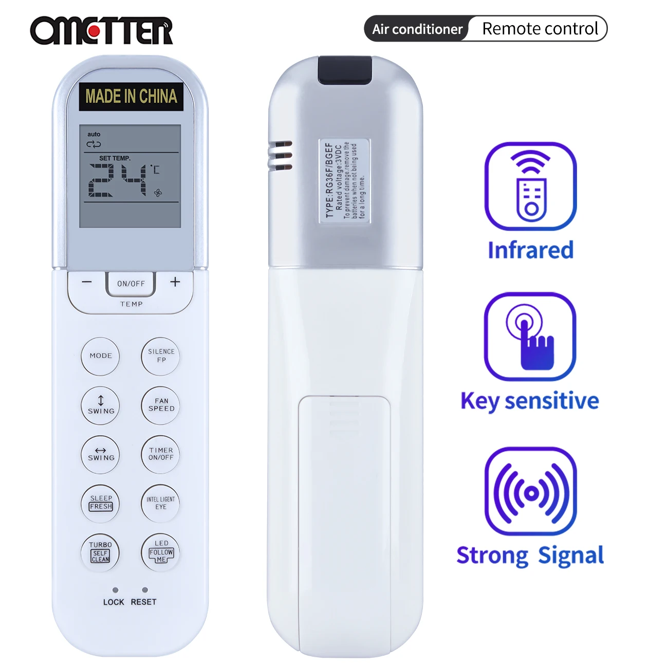 

Universal Air Conditioner High Quality Air Conditioner Remote Control For Midea RG36F /BGEF RG36F2 /BGEF RG36F4 /BGEFAccessories