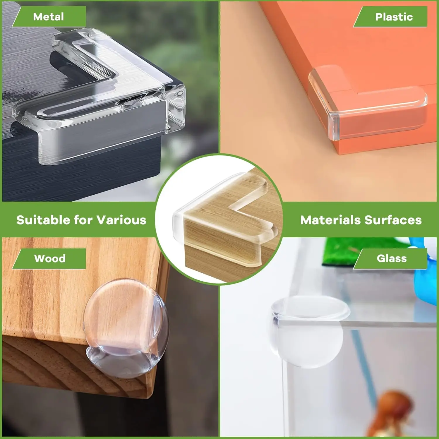 سلامة الطفل سيليكون واقي زوايا الطاولة الأثاث حافة غطاء للحماية شفافة الأطفال المضادة للتصادم حافة الحرس #2