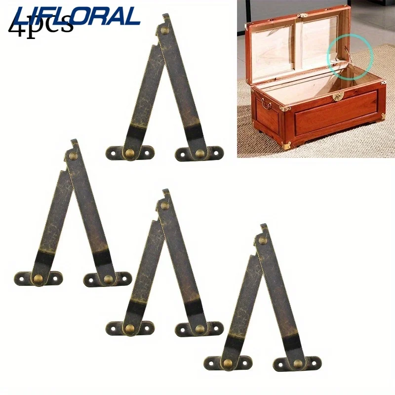 4 шт., сундук для ювелирных изделий, деревянная складная подарочная коробка, верхняя опорная петля, витрина, шкаф, мебельная петля