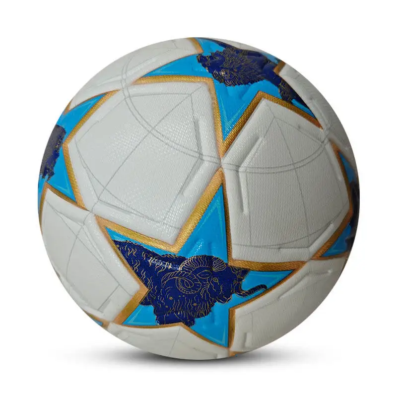 公式試合サッカーサイズ 5 耐久性のある PU レザーサッカー大人の屋外トレーニングシームレスサッカーボールサッカーゲームスポーツギフト