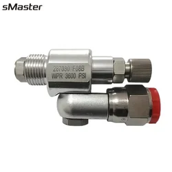 1 PCS 287030 CleanShot Shut-off Valve Swivel Joint, Thread Spray Gun Paint Sprayer Adapter, Airless Paint 7/8-Inch 180 Degree Ro