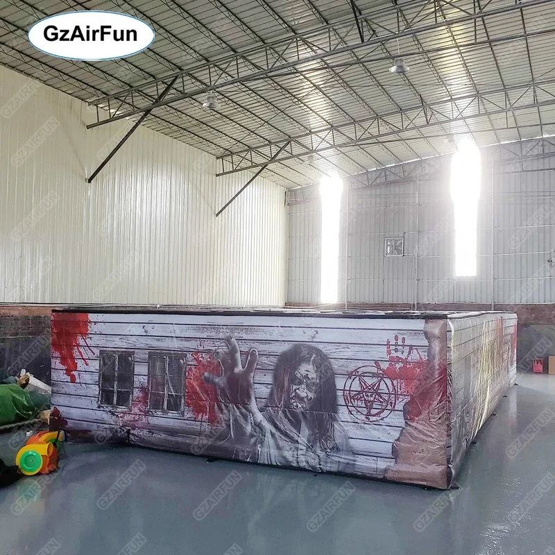Bestselling Halloween Horror-themed Inflatable Haunted House Maze, Perfect for Kids' Activities and Parties.