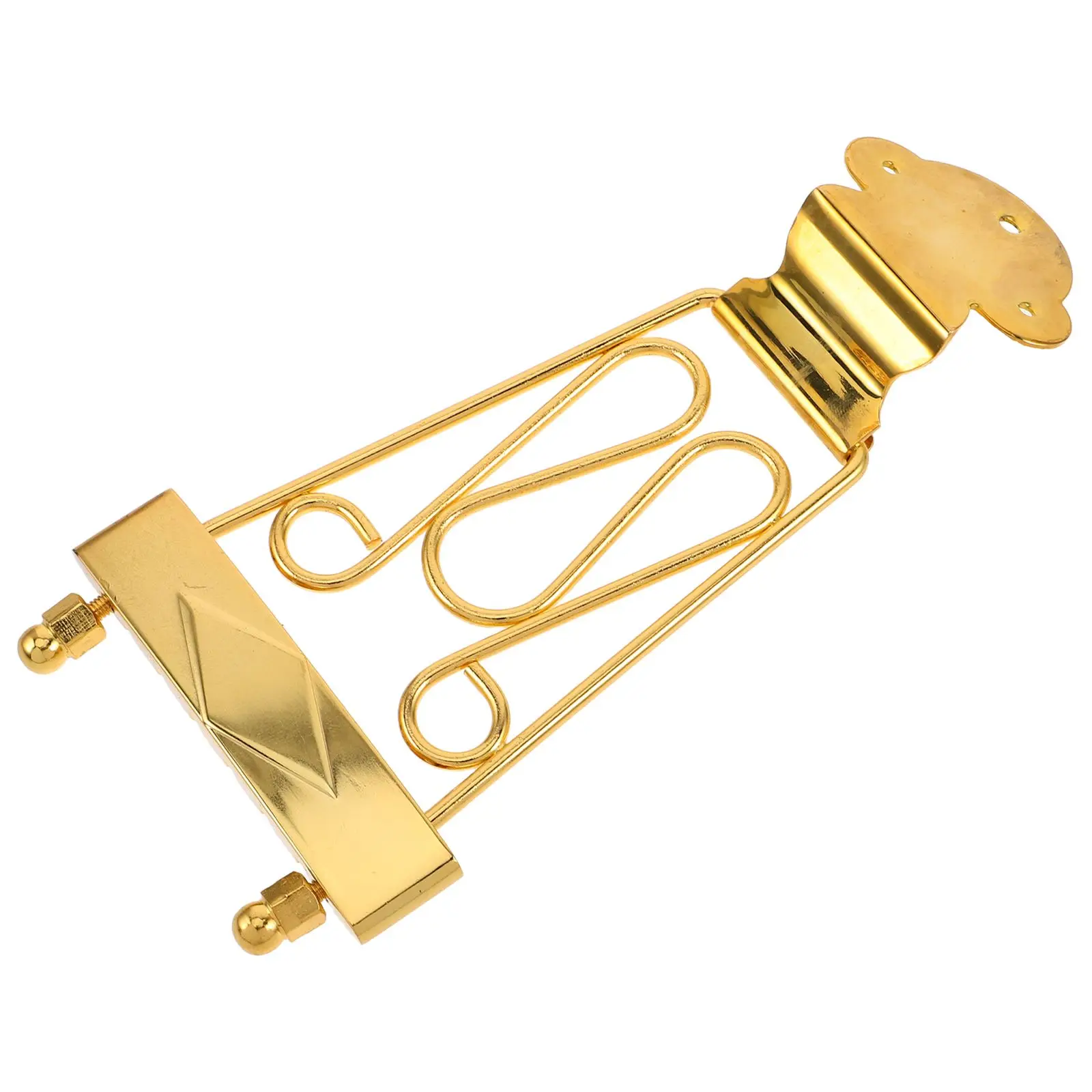 

6 String Tailpiece for Jazz Electric Guitar Metal Finish Durable Construction Lightweight Portable Bridge