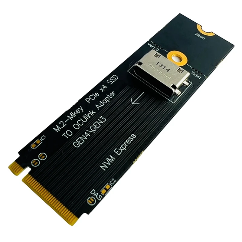 

M.2 M-Key PCIe X4 SSD к U.2 OCUlink SFF-8612 адаптер Gen4/Gen3 для 2,5 дюймового NVME U.2(SFF 8639)SSD PCI-E NGFF карта Riser