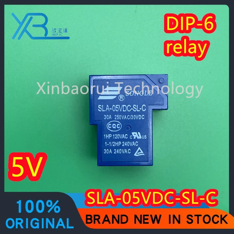 SLA-05VDC-SL-C T90 relay 5V 30A 6 pins 100% new original ready-made electronics