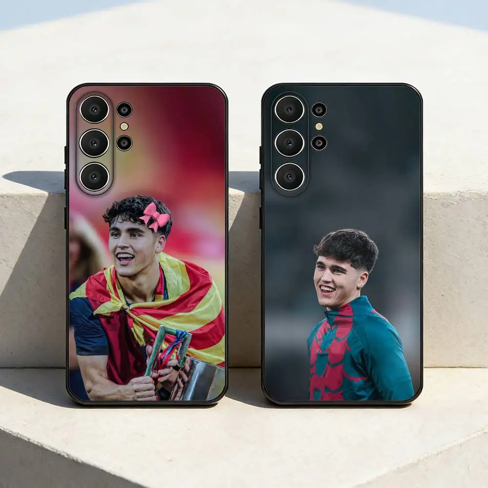 Funda de teléfono Pau C-Cubarsi para Samsung S26,S25,24,23,22,30,21,10,9,Ultra,Plus,Lite,FE, funda negra suave