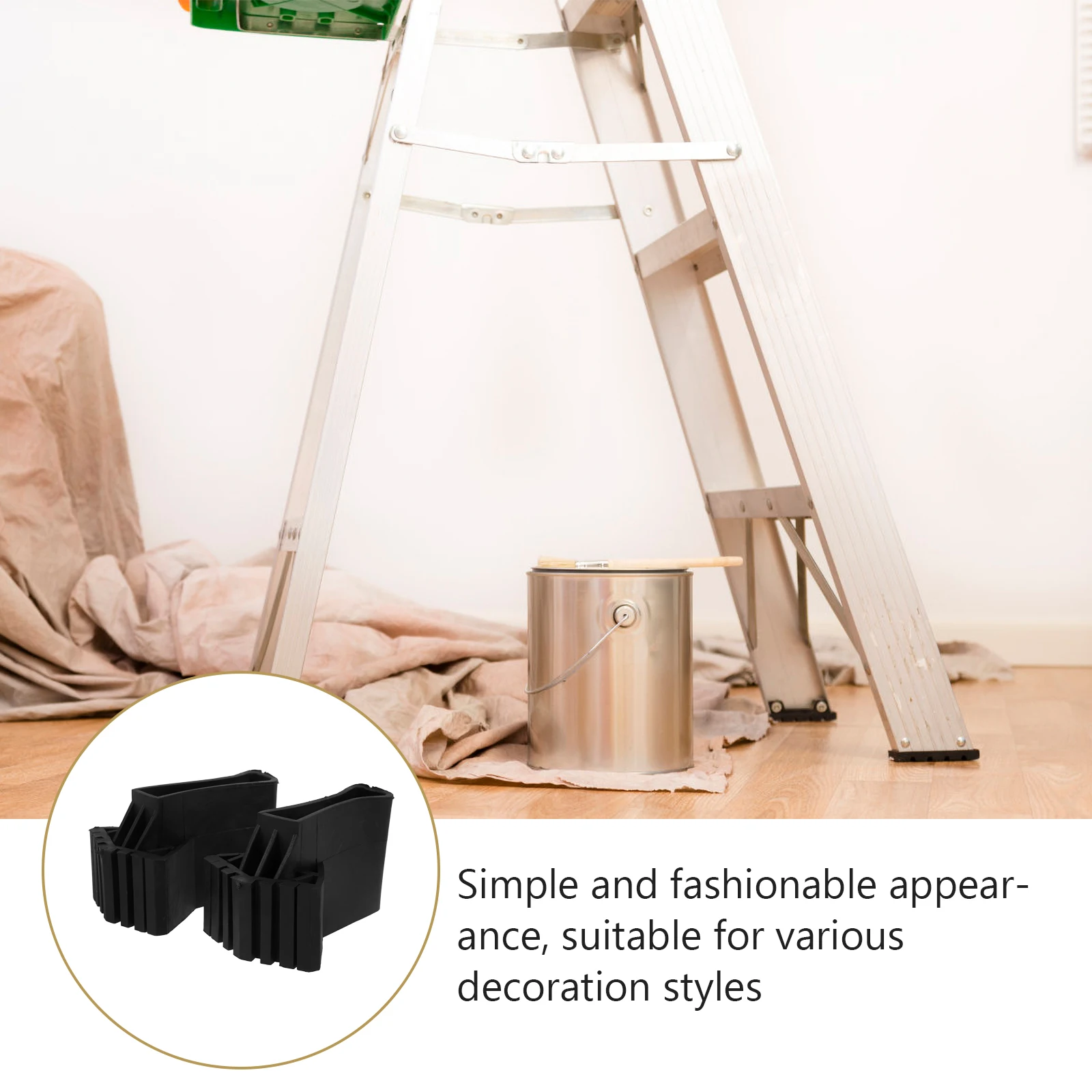 

2 шт. складные аксессуары, утолщенные черные резиновые накладки на бампер, повышенная устойчивость, противоскользящая защита пола для квартиры