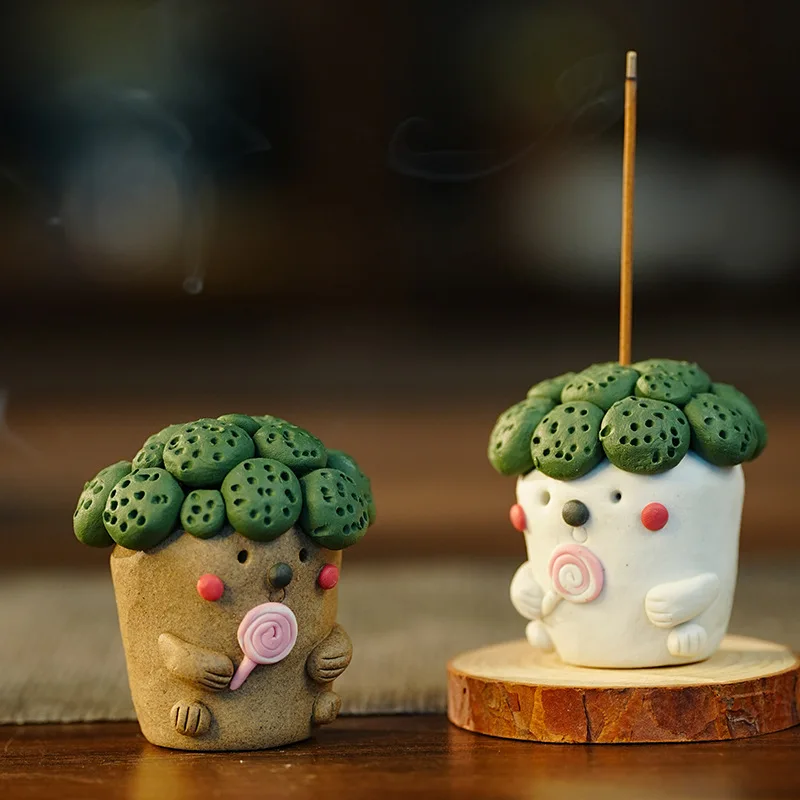 Ceramic Mini Cute Tea Pets Chinese Kung Fu Tea Desktop Creative Handmade Tea Accessories Teaware Decoration Ceremony New