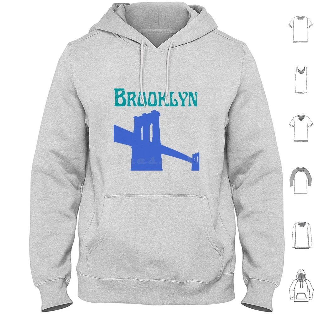 Sudaderas con capucha Brooklyn Bridge de manga larga Brooklyn New York City Bridge Nyc Manhattan Bike Numtot Bicycle