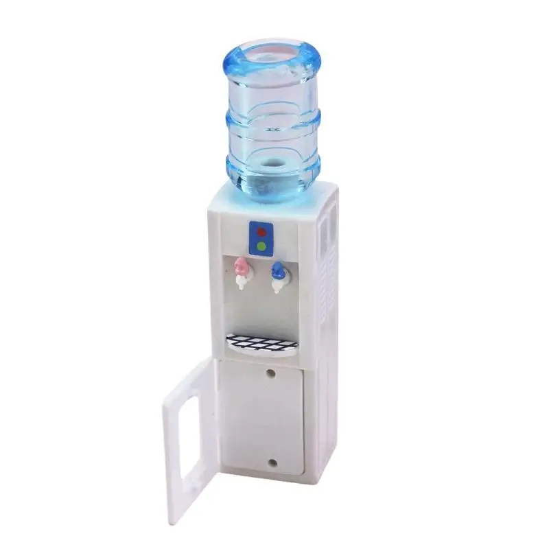 Mini Water Dispenser Miniature Food Play Scene Model Lifelike Small Decor for Home Desktop Dollhouse Kids Role Play Gift