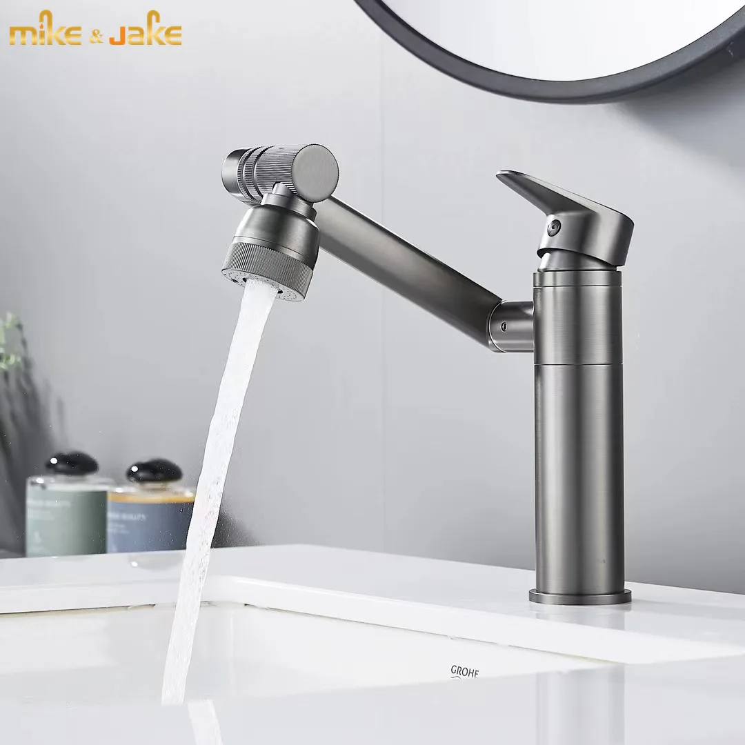 

Gunmetal Pull down bathroom faucet basin Sink mixer Faucet Pull downDual Sprayer Nozzle Hot Cold Mixer Water Taps MJ996B