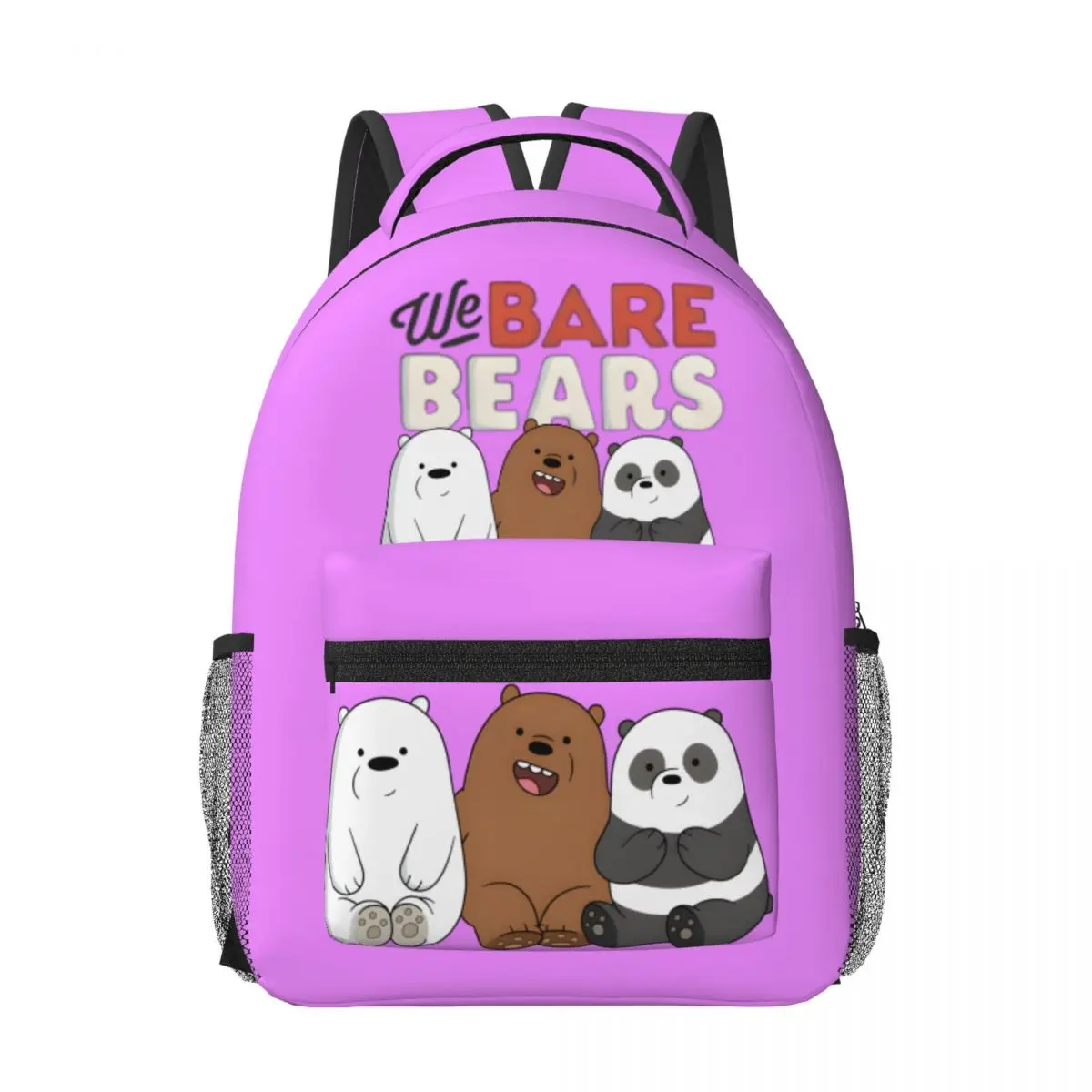 

We-Bare-Bears New Fashionable Pattern School Bag Print Lightweight Backpack