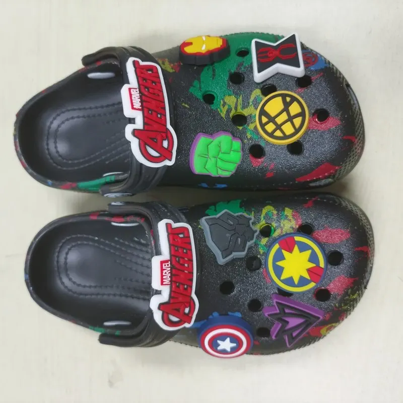 

Ультралегкие универсальные тапочки с мягкой подошвой из мультфильма серии Marvel для мальчиков и девочек, универсальные товары на складе, обувь в подарок