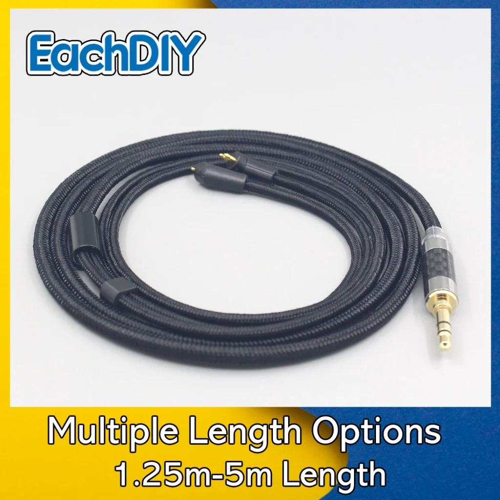 

2.5mm 4.4mm Super Soft Headphone Nylon OFC Cable For Etymotic ER4B ER4PT ER4S ER6I ER4 2pin Earphone LN007557