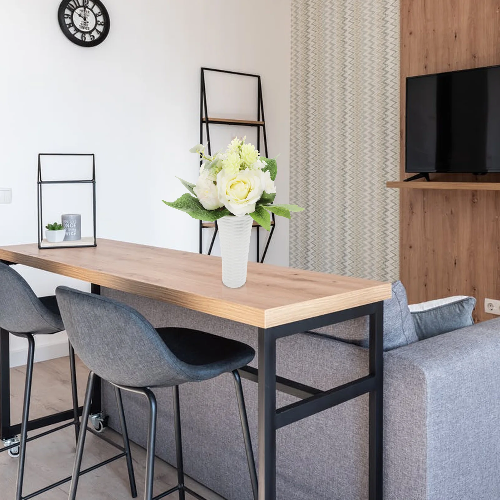 

1Pcs Ceramic Art Vase Creative Desktop Decoration for Home Office Balcony Delicate Flower Arrangement Holder Vase