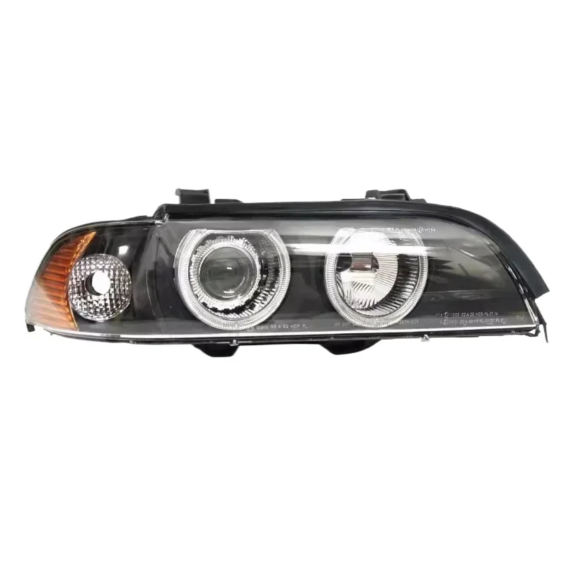 For BMW 5 Series E39 520i/523i/525i/528i/530i 1996-2003 headlight assembly angel eye LED aperture headlight housing cover