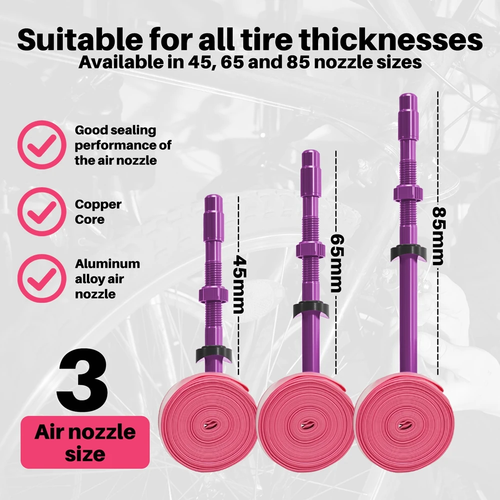 NPY Ultralight Tpu Inner Tube 700x23-32c With Removable Aluminum Alloy Valve - Puncture Resistant & Compact Bicycle Accessories