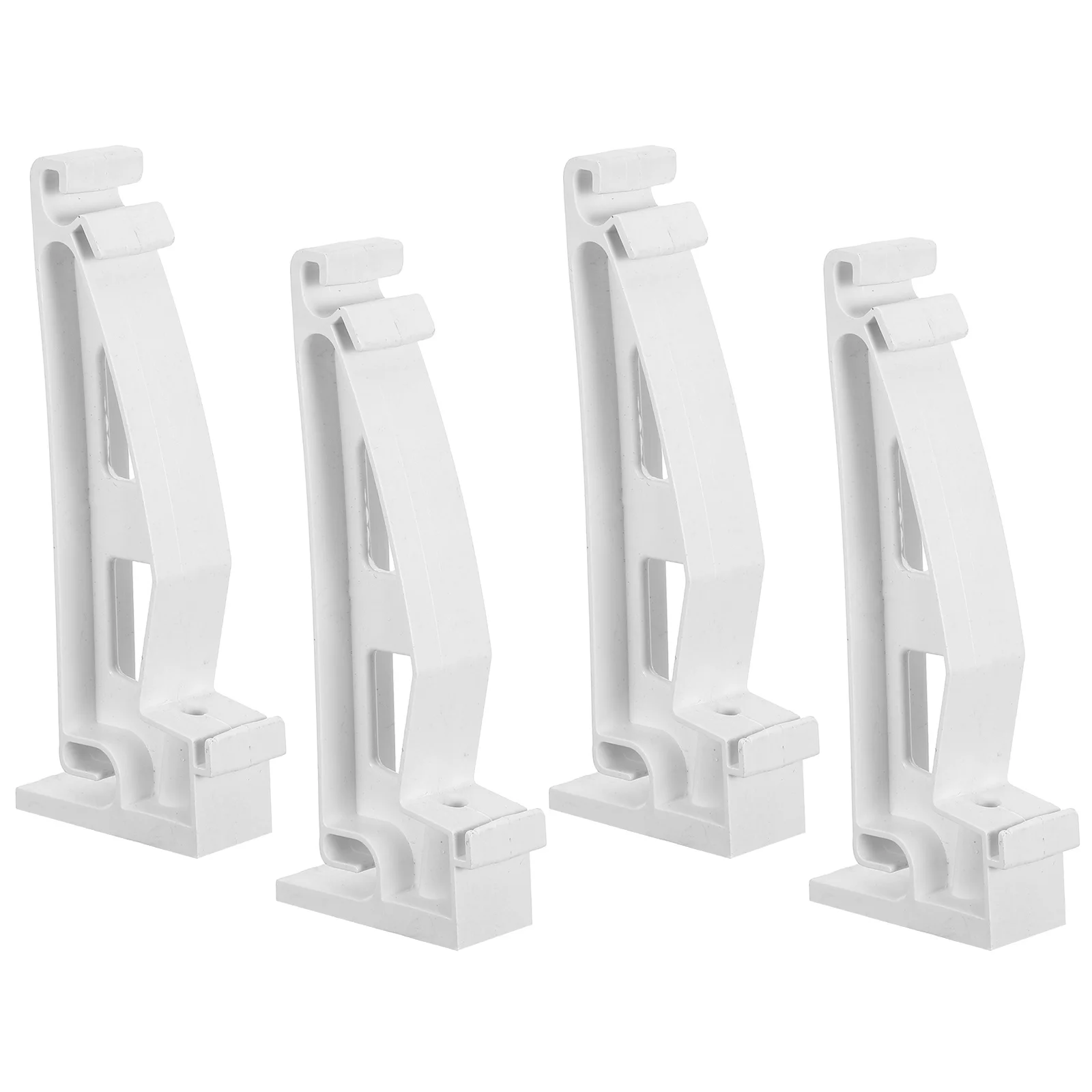

4pcs Water Brackets White Pvc Gutter Support For Sagging Rainwater Drainage Repair Hidden Mounting Clips Roof Gutter Hanger